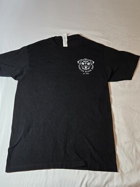 Cerritos Beach Dogs Baja Cali Sur Cotton Shirt Medium Black And White